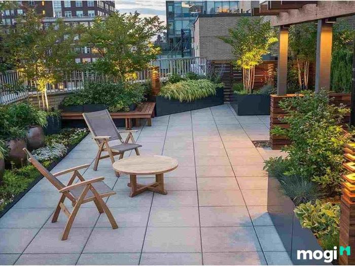 Gạch granite là một lựa chọn lý tưởng cho sân thượng