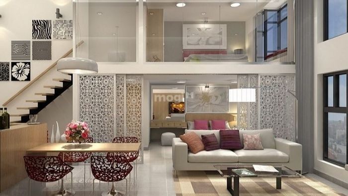 Sự sang trọng thể hiện rõ qua việc lựa chọn màu sắc nội thất và các vật dụng trang trí tỉ mỉ