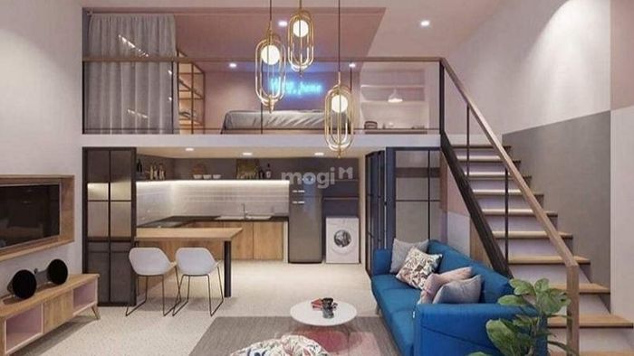 Xây nhà 30m2 có gác lửng hiện đại hơn nhờ sử dụng kính cường lực