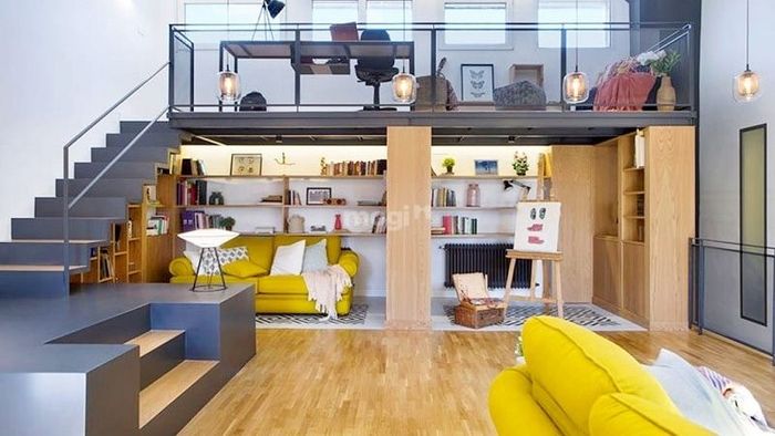 Nhà 30m2 có gác lửng thiết kế hiện đại, đầy đủ tiện nghi