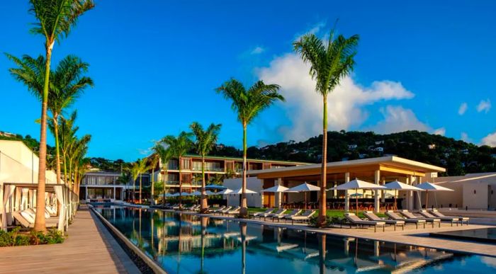 The 100-meter pool at Silversands Grenada holds the title of the Caribbean's longest.