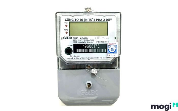 Cách đọc đồng hồ điện tử 1 pha 2 dây tại nhà trọ