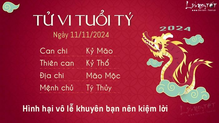 Tử vi hàng ngày 11/11/2024 của 12 con giáp - Tý