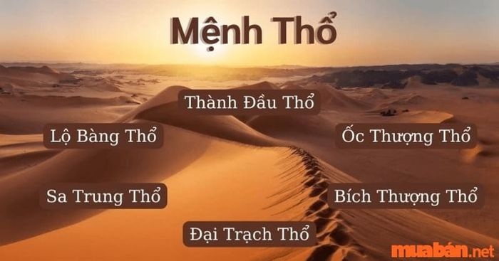 Mệnh Thổ và các nạp âm của nó