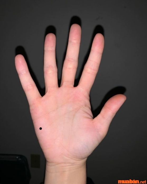 Nốt ruồi tại gò Hỏa Tinh Âm