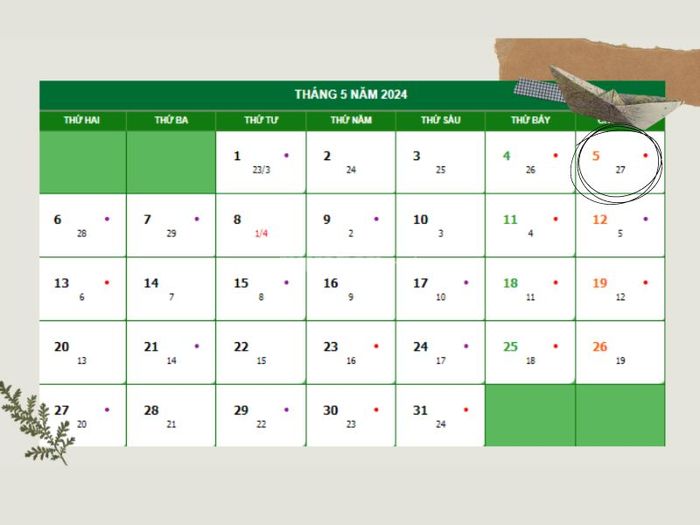 Tiết Lập hạ 2024 bắt đầu vào ngày 5/5 dương lịch.