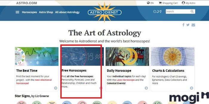 Sử dụng Astro để xác định cung Mọc chính xác
