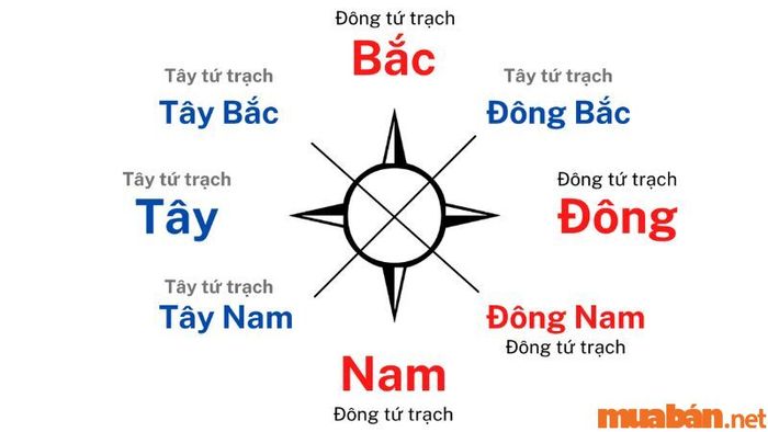 Sự phân chia giữa Đông tứ trạch và Tây tứ trạch trong phong thủy Bát Trạch