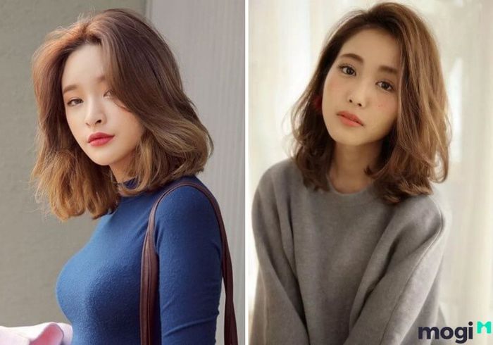 Kiểu tóc phù hợp cho người mặt nhỏ và trán thấp.