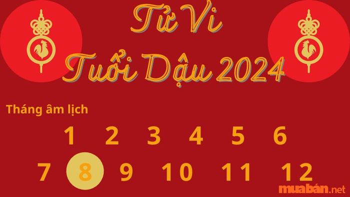 Tử vi tháng 8 âm lịch năm 2024 của tuổi Dậu có xu hướng bình thường, không có biến động lớn.