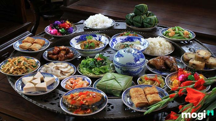 Mâm cúng giỗ miền Bắc