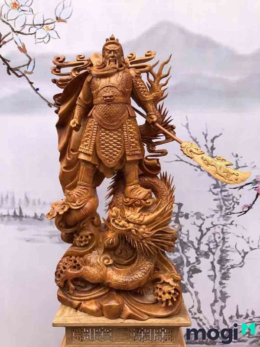 Tượng Quan Công là một trong những vật phẩm phong thủy rất hiệu quả trong việc trấn yểm.