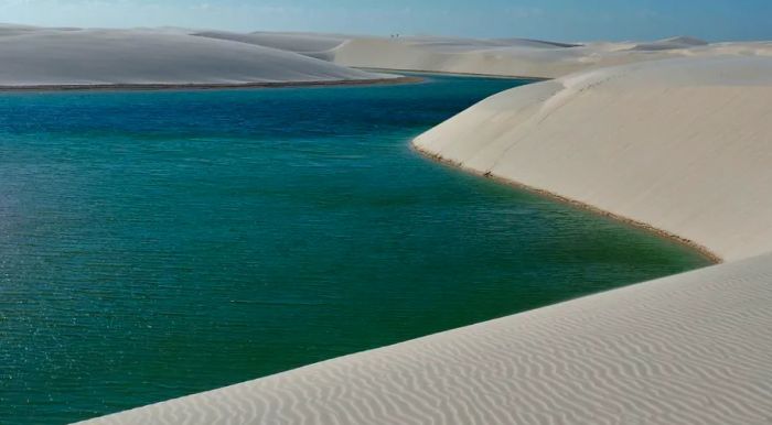 Countless deserted freshwater lagoons invite swimmers to take a dip.