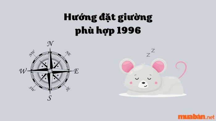Hướng kê giường ngủ hợp với gia chủ sinh năm 1996