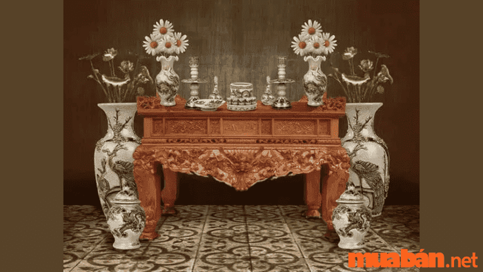 Kích thước bàn thờ gia tiên