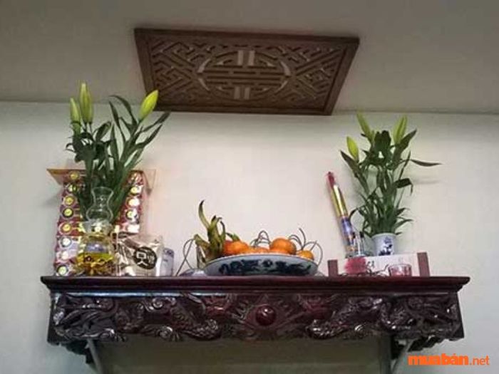 Các loại bàn thờ trong gia đình