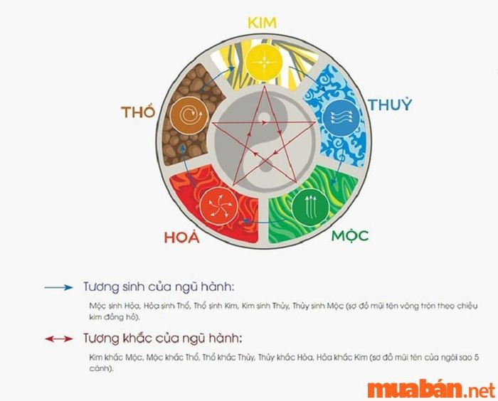 Các màu sắc tương sinh và tương khắc với người sinh năm 1993