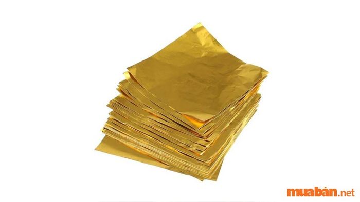 Giấy tráng kim dùng trong lễ bốc mộ và bốc bát hương