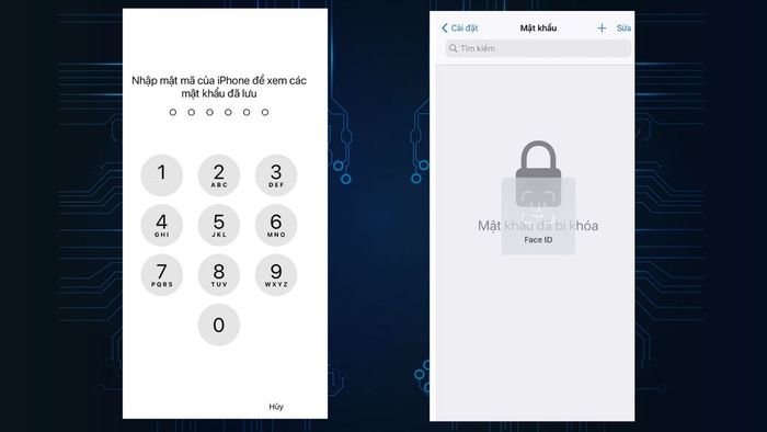 Quản lý mật khẩu đã lưu trên iPhone - Bước 2