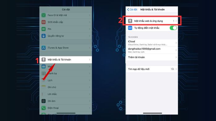 Xóa mật khẩu đã lưu trên iPhone - Bước 1