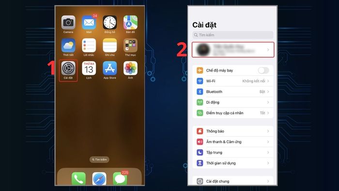 Hướng dẫn lưu mật khẩu trên iPhone - Bước 1