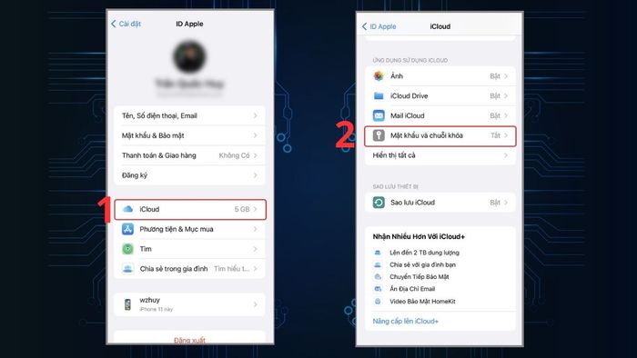 Hướng dẫn lưu mật khẩu trên iPhone - Bước 2