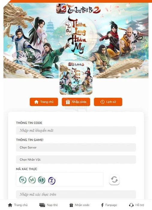 Hướng dẫn nhập và tổng hợp Giftcode Thiên Long Bát Bộ 2 VNG mới nhất năm 2024