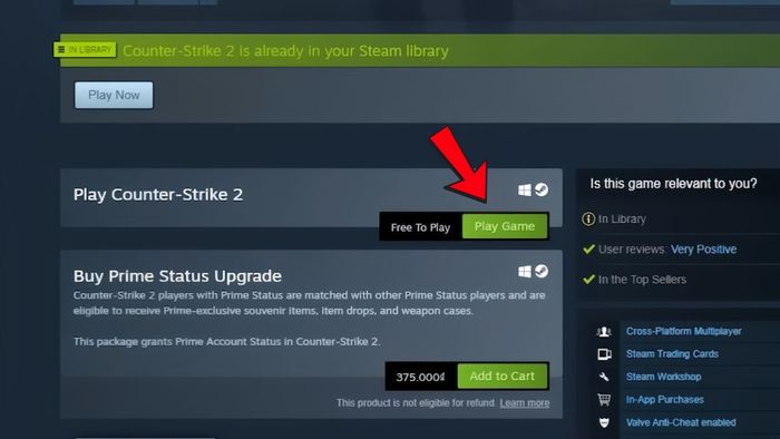 Hướng dẫn tải Counter Strike 2 trên máy tính - Bước 2
