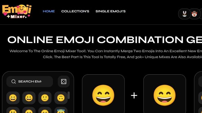 Hướng dẫn ghép biểu tượng cảm xúc trực tuyến bằng Emoji Mixer – Bước 1