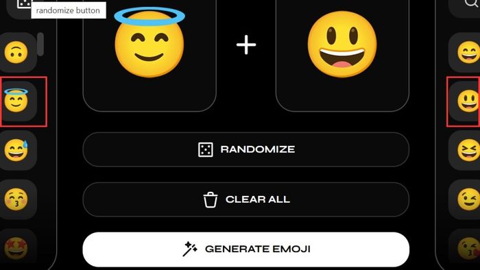 Hướng dẫn ghép biểu tượng cảm xúc trực tuyến bằng Emoji Mixer – Bước 2