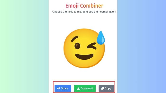 Hướng dẫn ghép biểu tượng cảm xúc với Emoji Combine - Bước 3