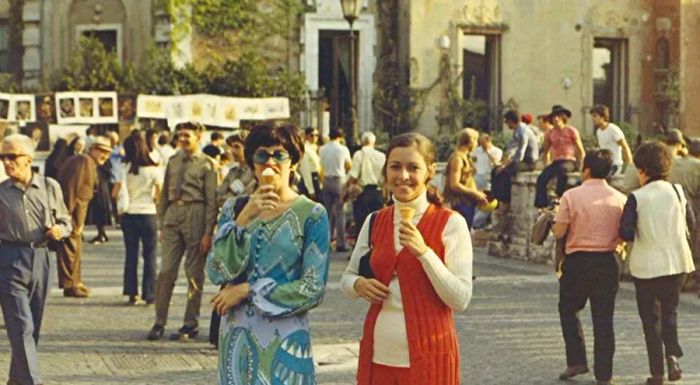 Jocelyne with her friend Mala (left), who was on the plane when Tyler and Jocelyne first met.