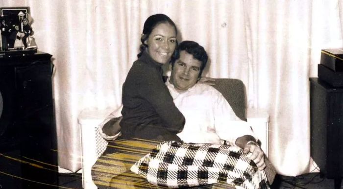 Jocelyne and Tyler in December 1970, just a few months after they first met.