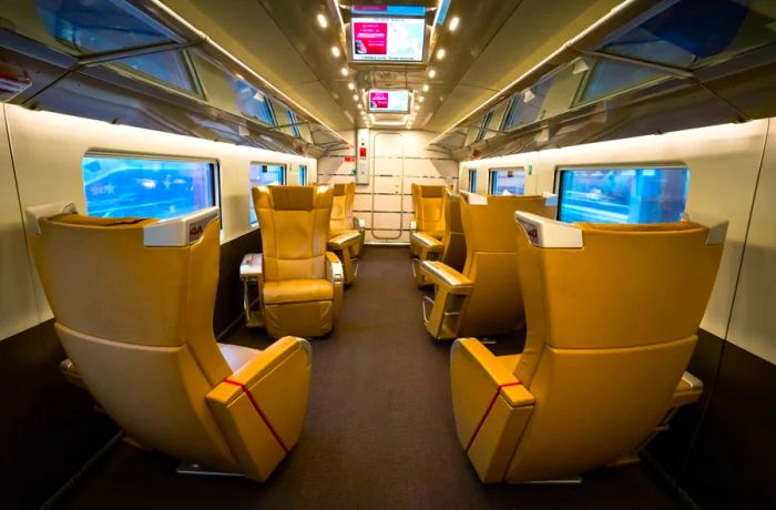 The Executive class on the Frecciarossa feels like the luxury of a private jet.