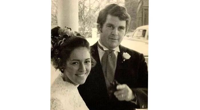 Jocelyne and Tyler on their wedding day, March 28, 1971.