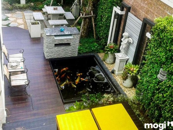 Tự thiết kế hồ cá sân vườn