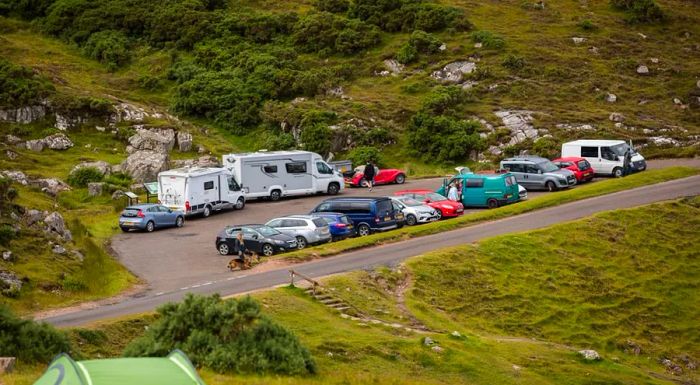 Since restrictions eased, Scotland has experienced a surge in camper vans and tourists.