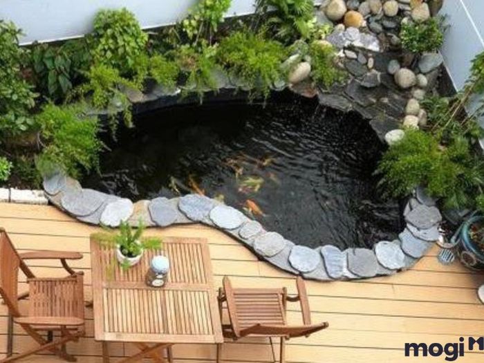 Tự làm hồ cá sân vườn