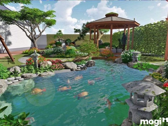 Tự thiết kế hồ cá sân vườn
