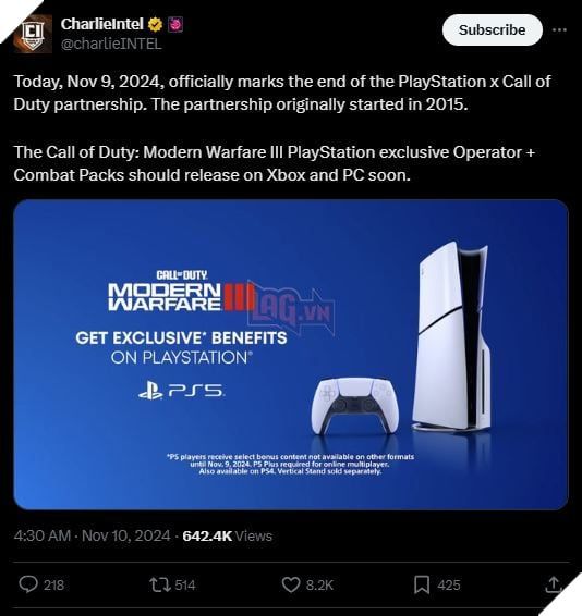 Call of Duty Chính Thức Kết Thúc Thỏa Thuận Độc Quyền Nội Dung Với PlayStation 2