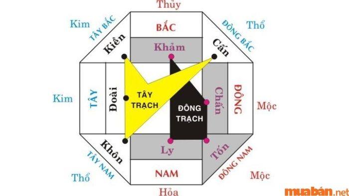 Các hướng thuộc Đông Tứ Trạch