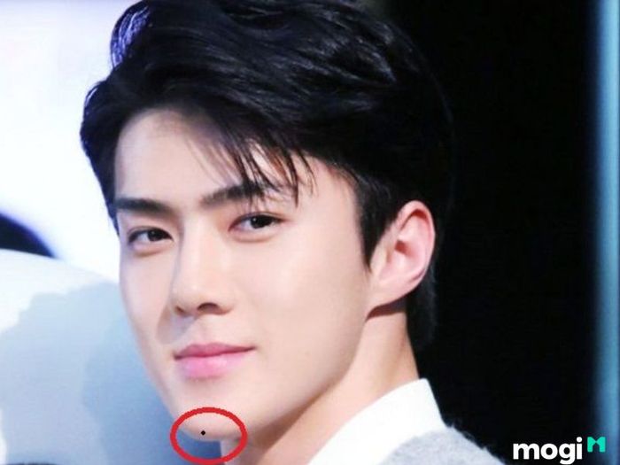 nốt ruồi ở giữa cằm ở nam giới