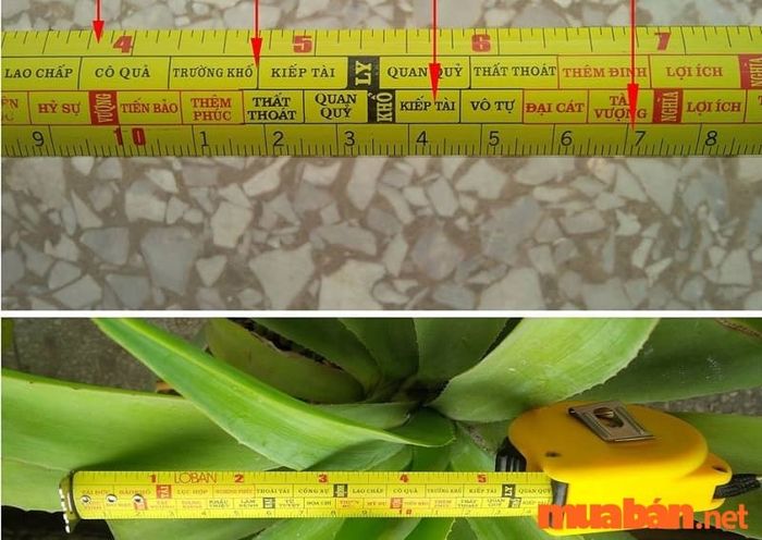 Thước lỗ ban trong xây dựng mộ