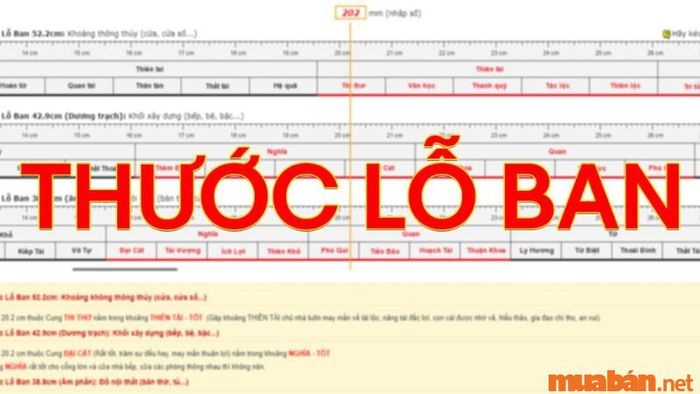 Hướng dẫn xem thước lỗ ban và xác định kích thước nội thất chuẩn phong thuỷ