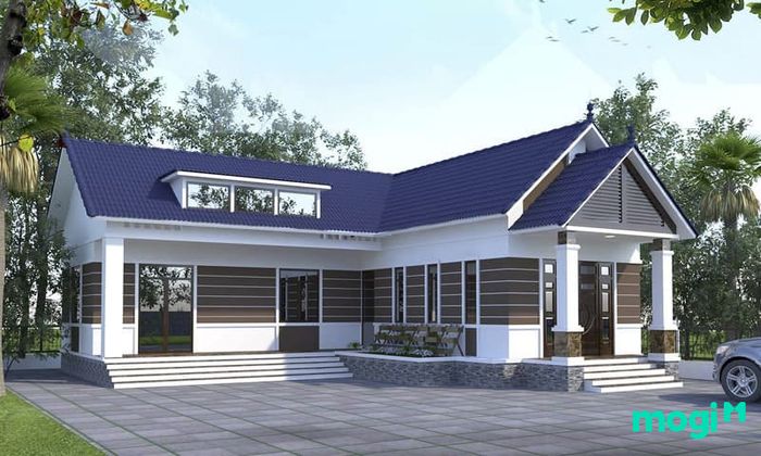 Nhà cấp 4 kiểu chữ L