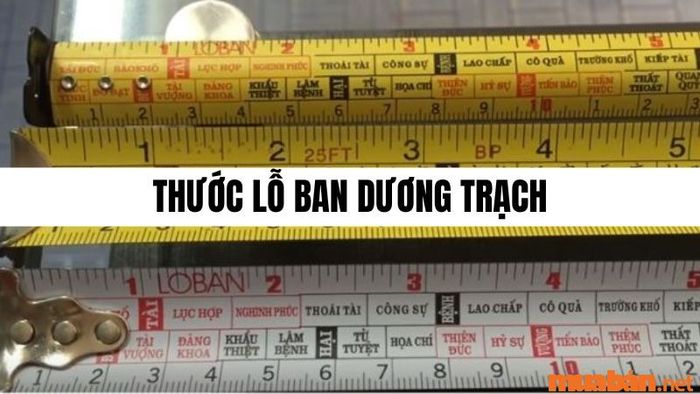 Thước lỗ ban Dương trạch dùng để đo gì?