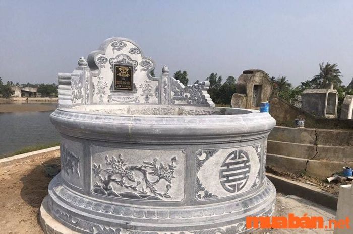 Kích thước của đường kính phủ mộ sẽ thay đổi theo nhu cầu của mỗi gia đình.