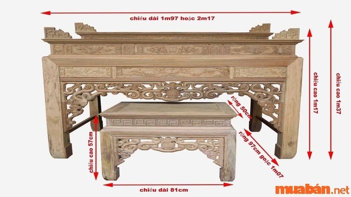 Thước lỗ ban cho bàn thờ chuẩn phong thủy