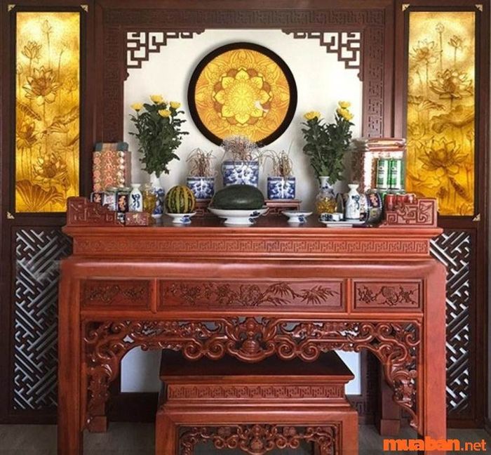 Thước lỗ ban cho bàn thờ gia tiên