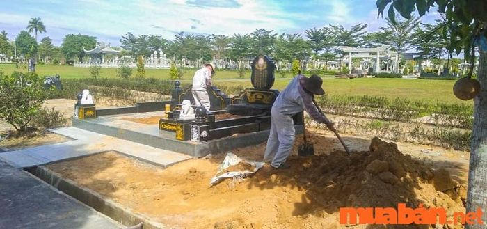 Áp dụng thước lỗ ban trong xây dựng mộ địa táng